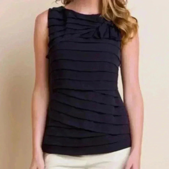 Tory Burch Waltraud Silk Tiered Top - Picture 1 of 7